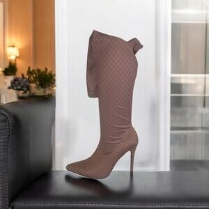 Geo Trendy Sttetch Print Boots